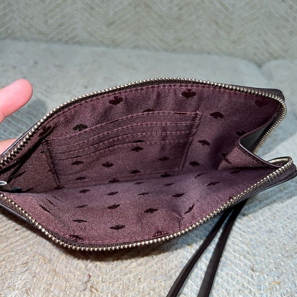 🍄Kate Spade Plaid Fabric/Leather Wristlet🍄 - Picture 10 of 13